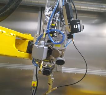 Robotické laserové pracoviště pro technologii svařování komponent pro tepelné čerpadla